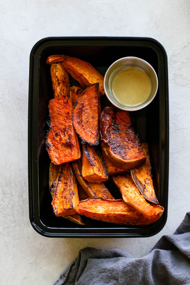 Sweet Potato Wedges With Tahini