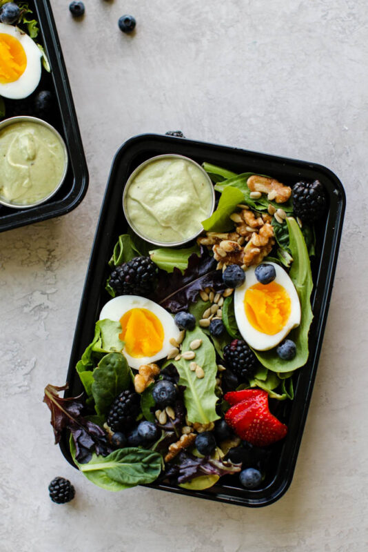 Summer Breakfast Salad Meal Prep