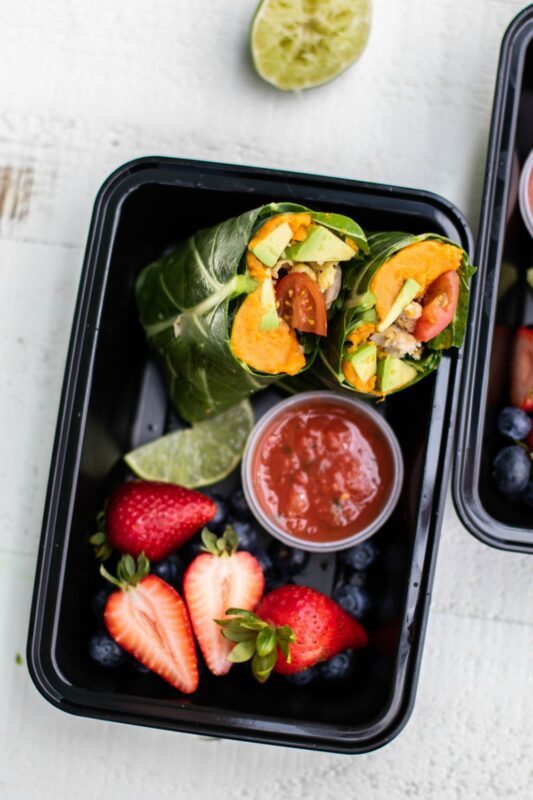 Collard Wrap Breakfast Burritos 