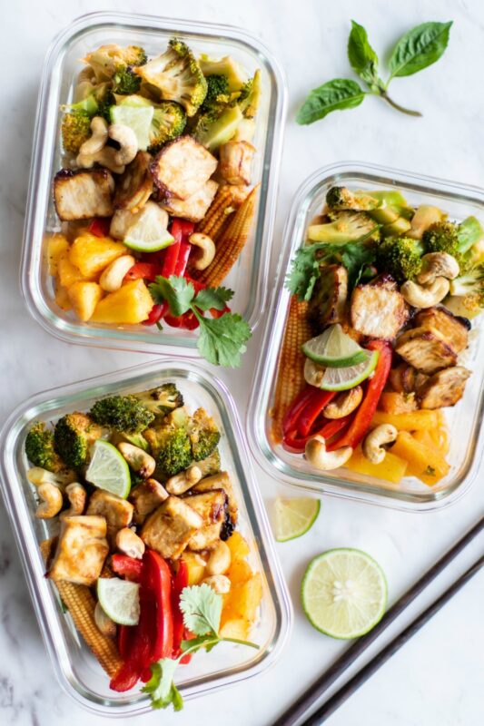 Thai Chili Tofu Sheet Pan