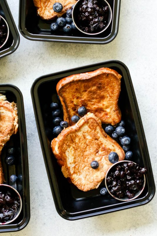 Blueberry Pie French Toast Meal Prep 