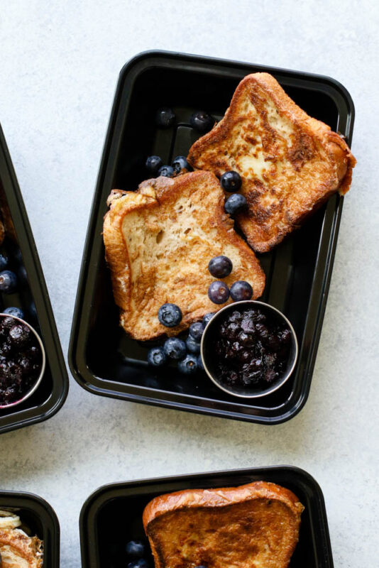 Blueberry Pie French Toast Meal Prep