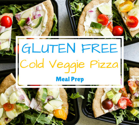 Gluten Free Cold Veggie Pizza Meal Prep blog