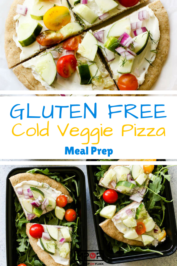 Gluten Free Cold Veggie Pizza Meal Prep blog