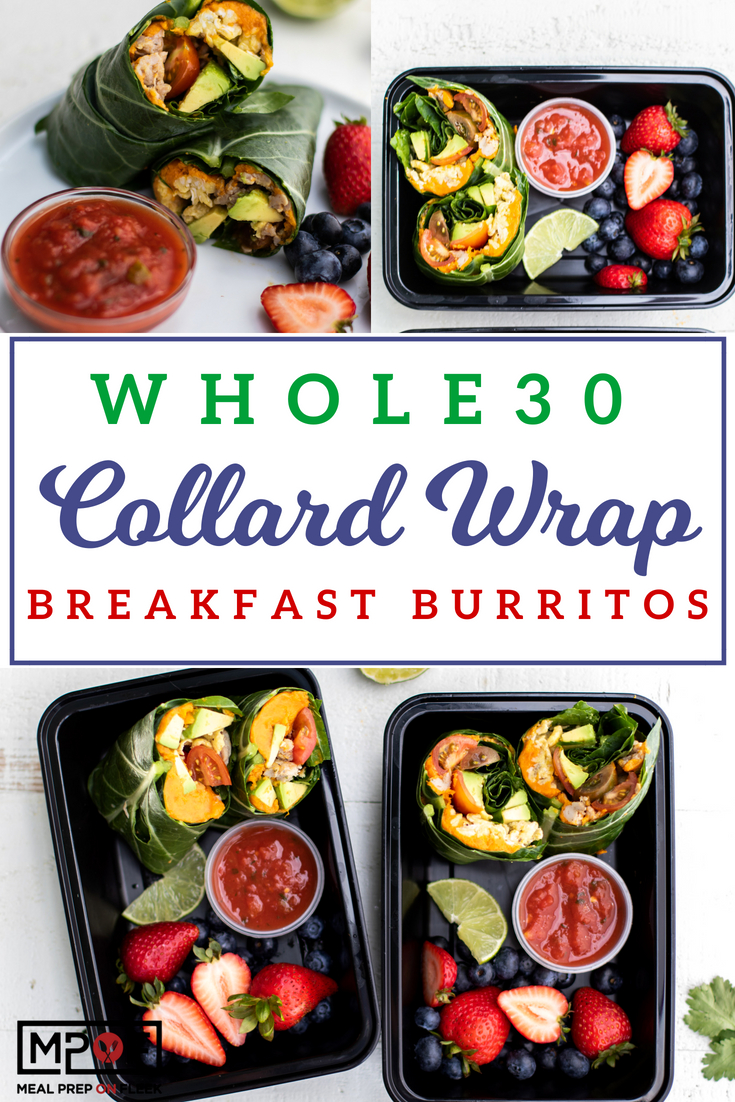 Whole30 Collard Wrap Breakfast Burritos blog