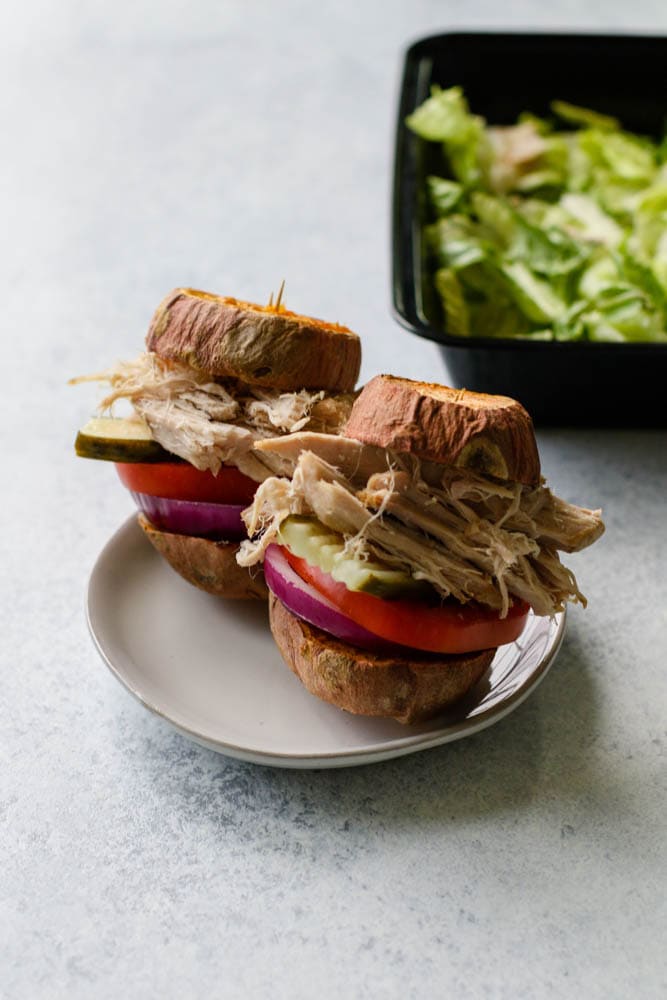 Pulled Pork Sliders With Sweet Potato Buns