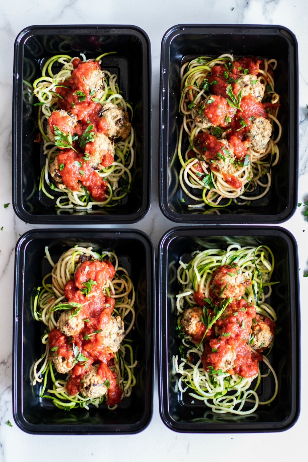 eggplant meatball meal prep