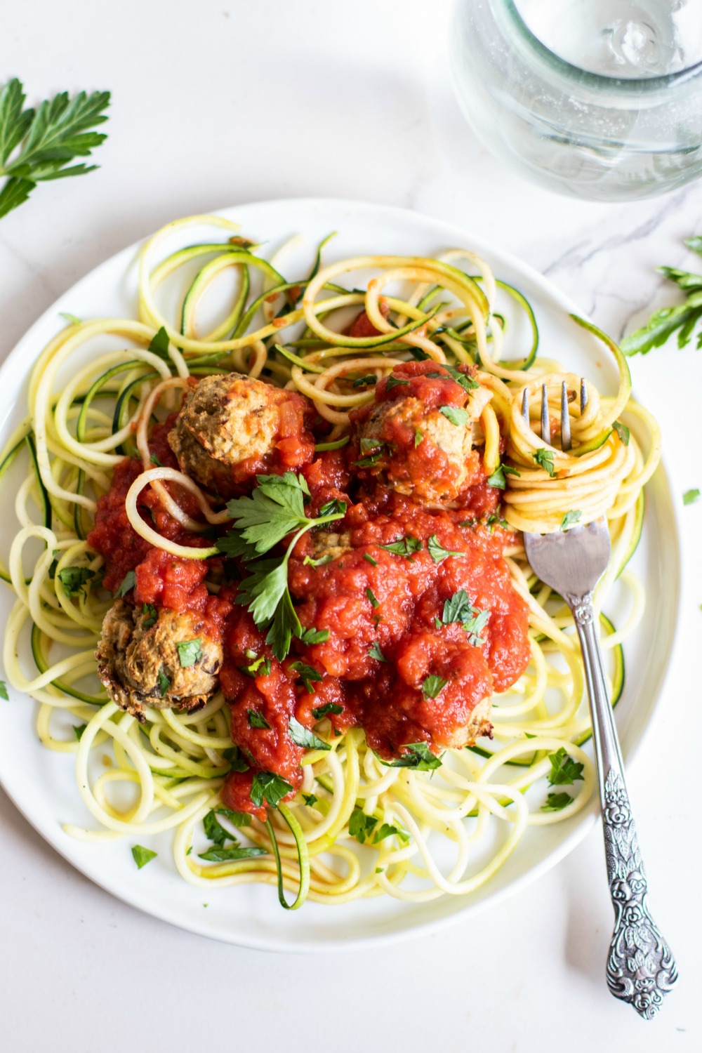 eggplant meatball meal prep