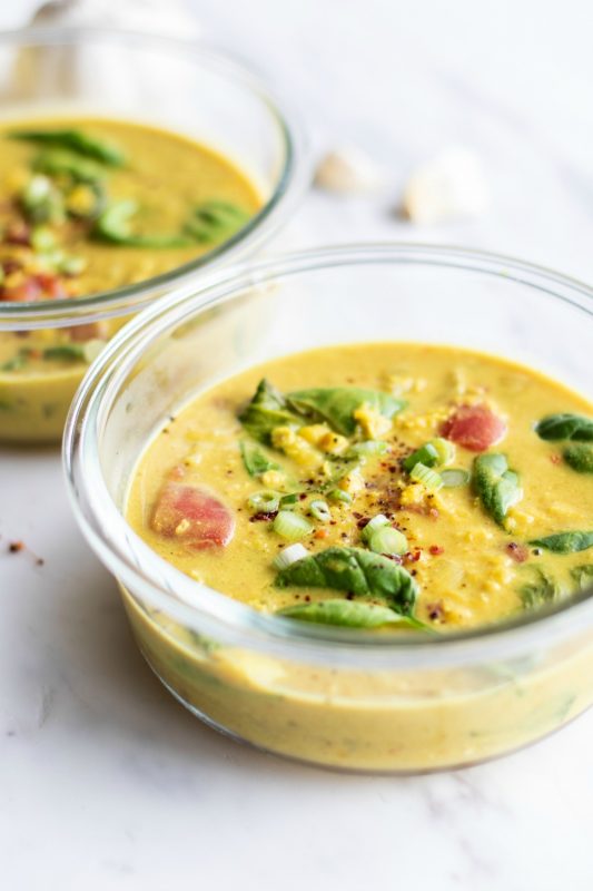 vegan lentil soup meal prep