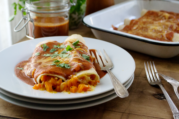 Butternut Squash Enchiladas