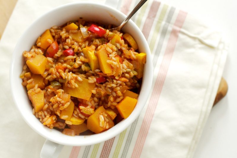 Butternut Squash Jambalaya (vegan)