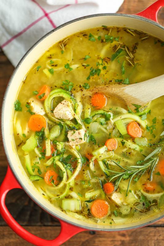 Chicken Zoodle Soup Meal Prep