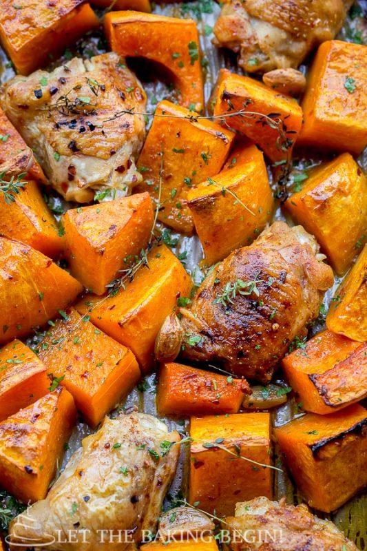 One Pan Chicken and Squash Dinner