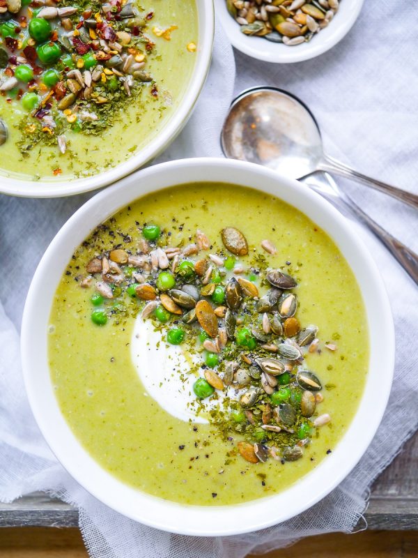 Pea and Broccoli Miso Soup