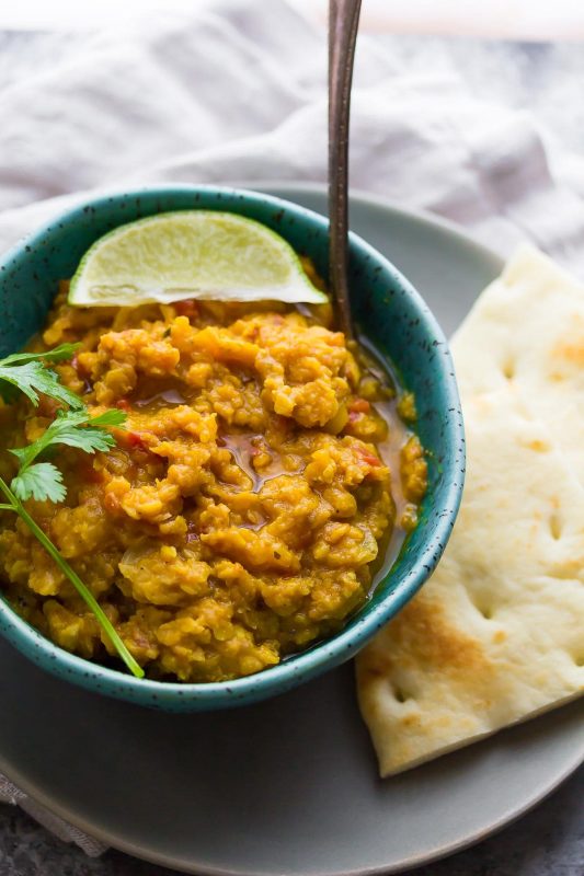 Slow Cooker Butternut Squash Lentil Curry