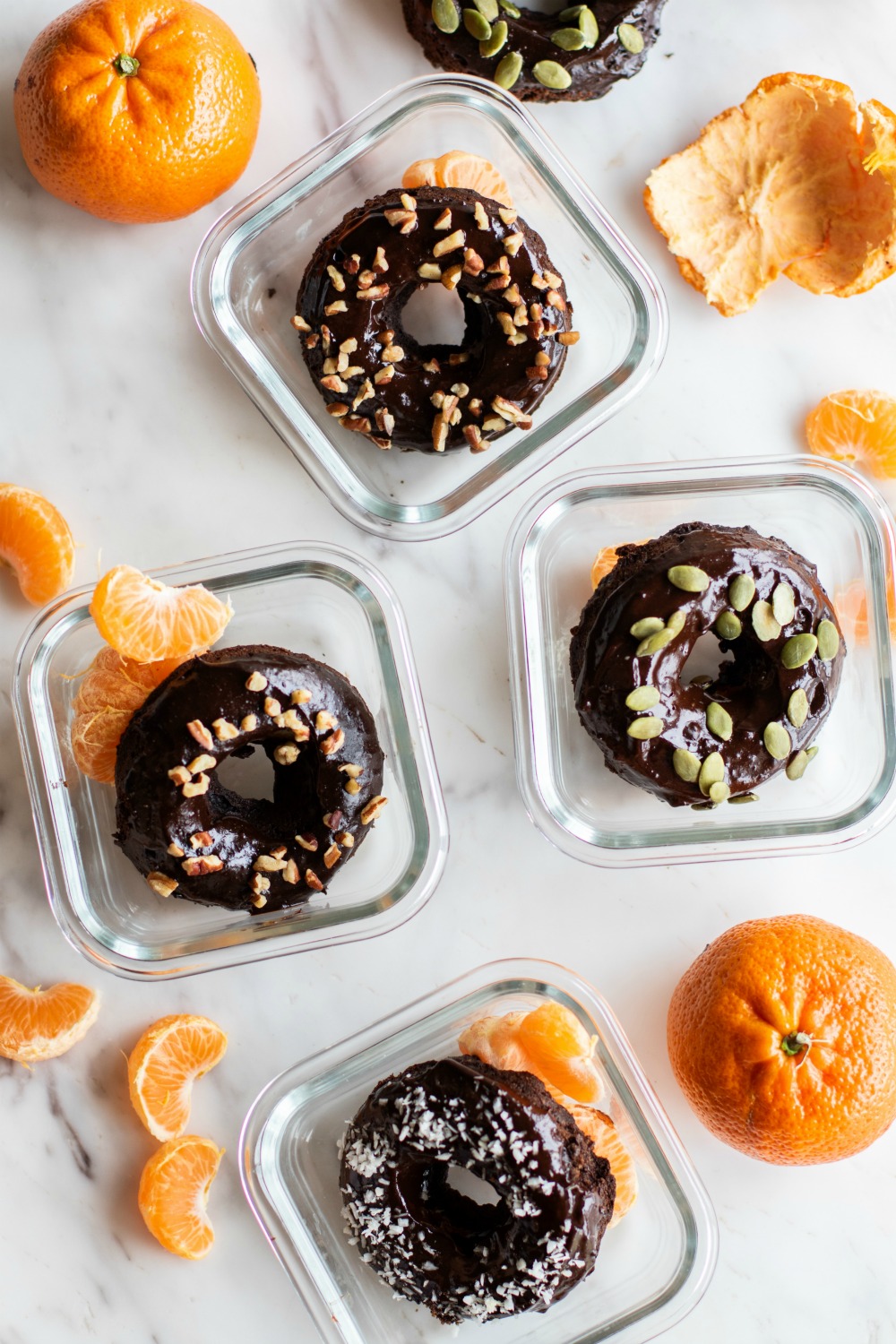 Vegan Double Chocolate Donut Meal Prep