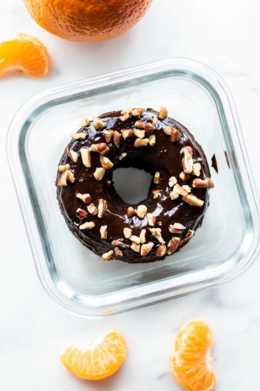 Vegan Double Chocolate Donut Meal Prep