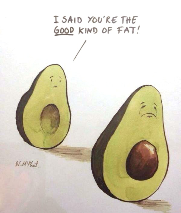 Avocado meme - healthy fat
