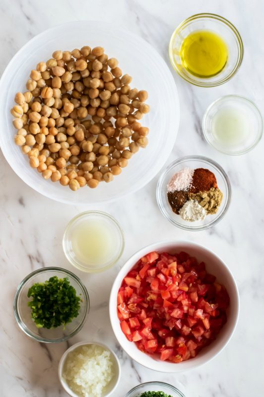 Quinoa Chickpea Taco Bowls