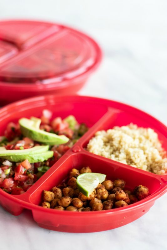 Quinoa Chickpea Taco Bowls