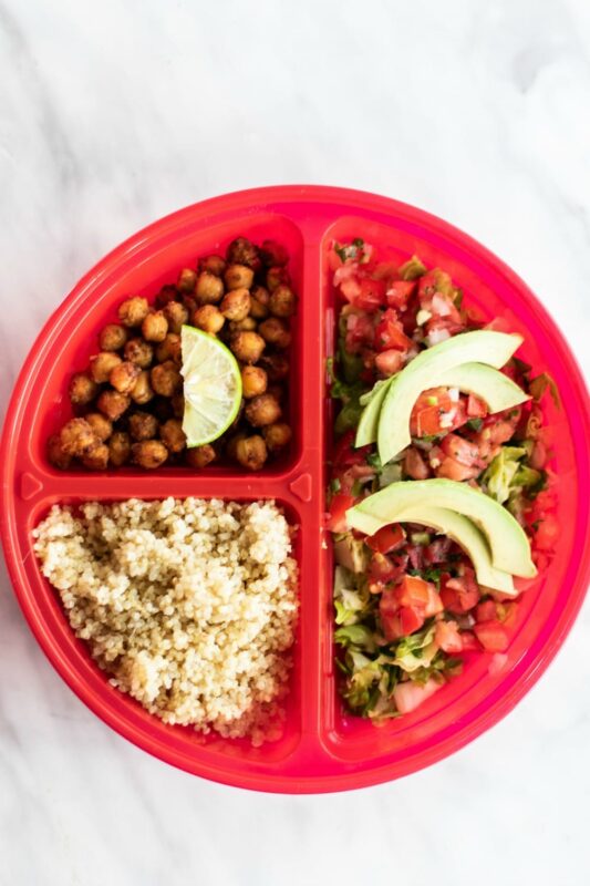 Quinoa Chickpea Taco Bowls