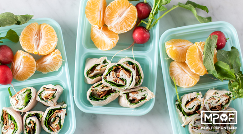 Turkey Bacon Ranch Pinwheel Snack Boxes