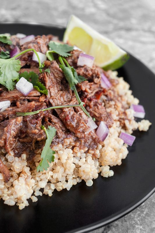 Instant Pot Beef Barbacoa Meal Prep Bowls