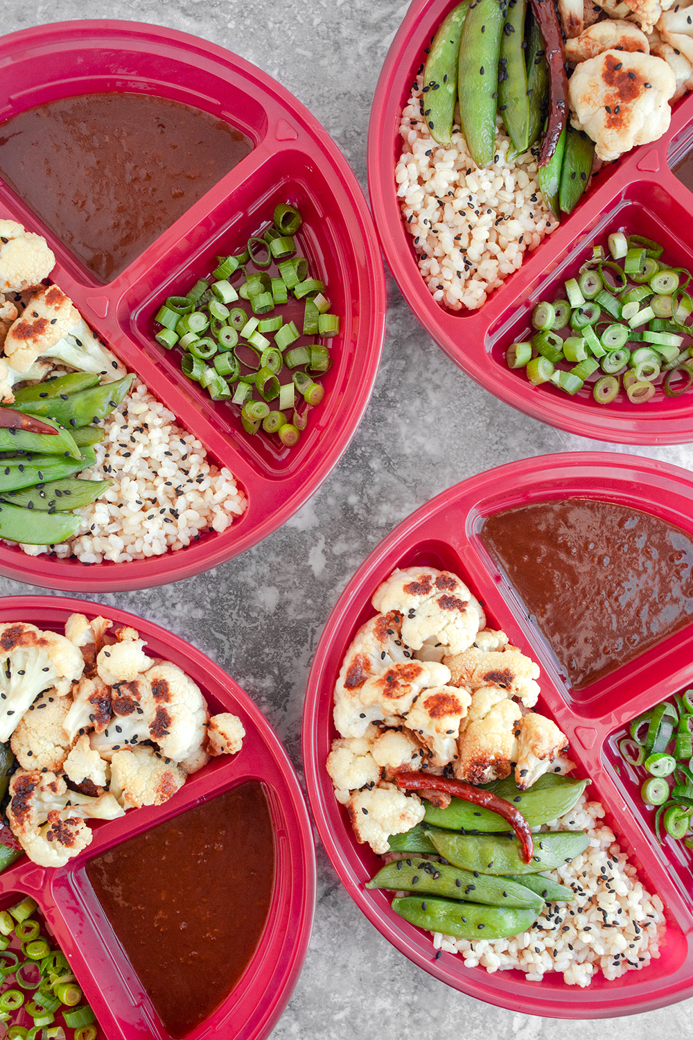 General Tso’s Cauliflower Bowls 