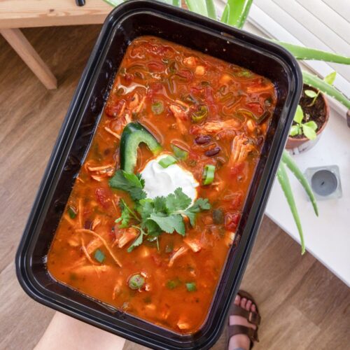 Instant Pot Chicken Enchilada Soup