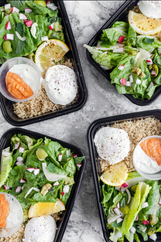 Middle Eastern Breakfast Salad Bowls