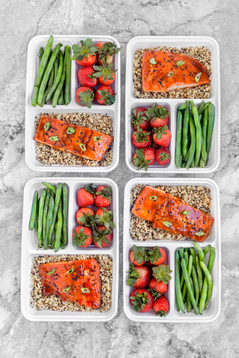 Sheet Pan Sriracha Honey Glazed Salmon Recipe