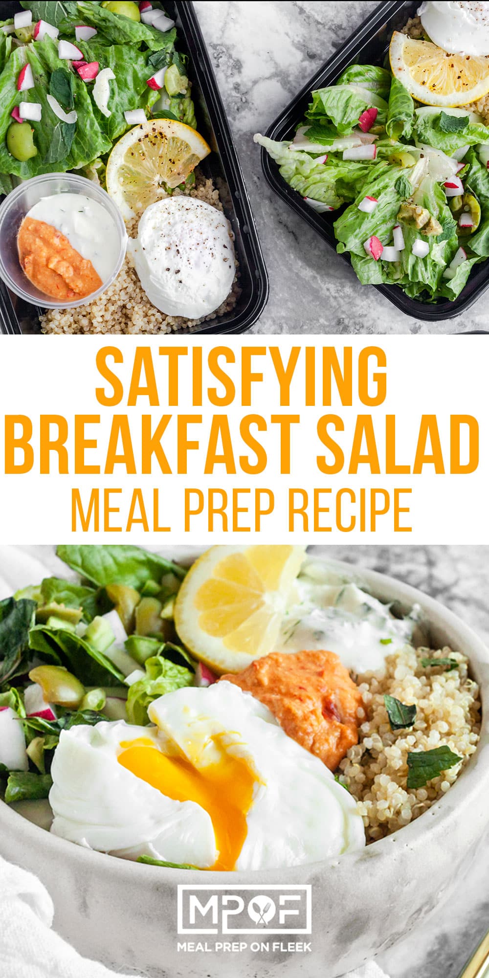 Middle Eastern Breakfast Salad Bowls