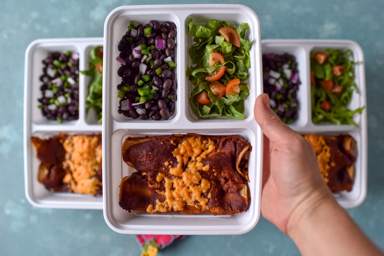 Mole Tempeh Enchiladas