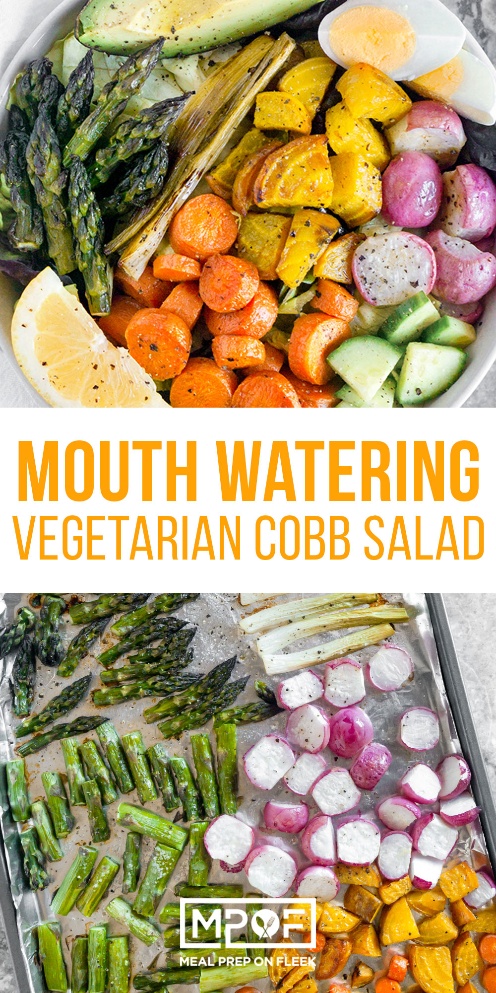 Vegetarian Cobb Salad Meal Prep