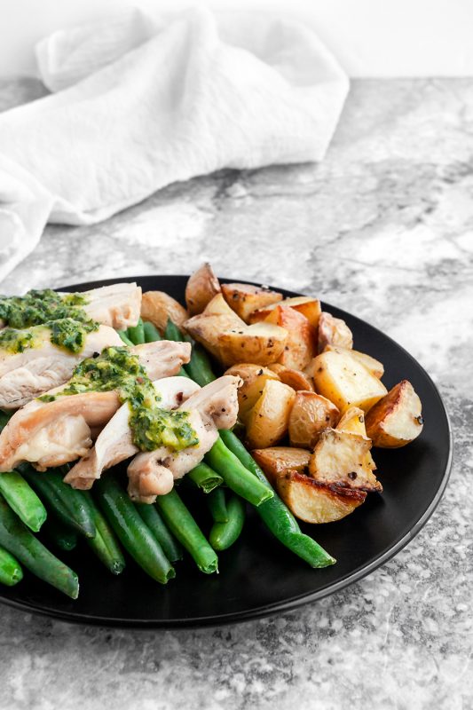 Chimichurri Chicken Asparagus Skillet - Nourish and Fete