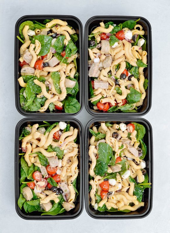 Italian Sausage Pasta Salad Meal Prep 