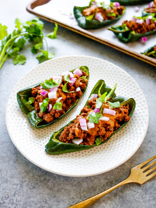 Sheet Pan Zesty Stuffed Poblano Peppers