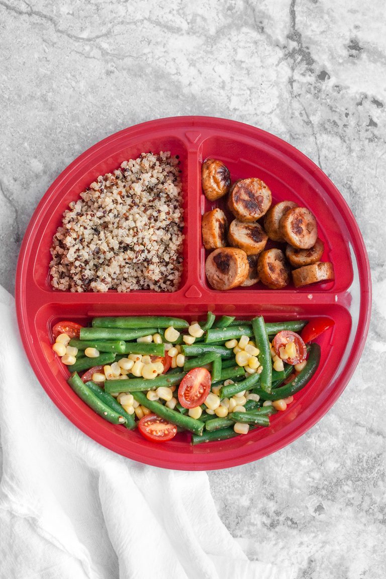 Apple chicken Sausage and Veggies