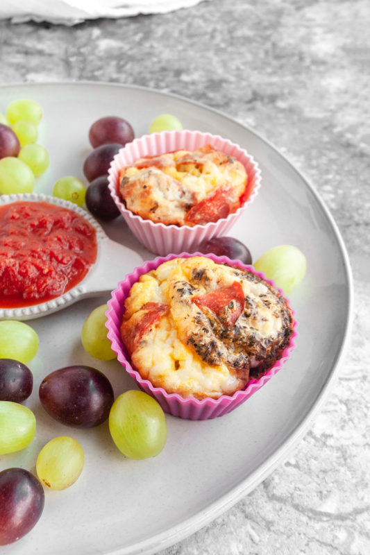 Pepperoni Pizza Egg Cups