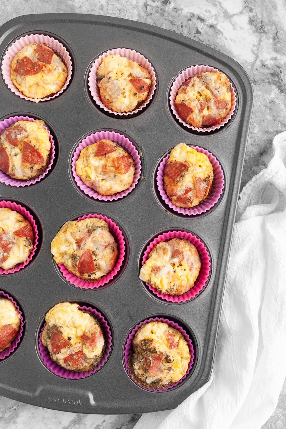 Pepperoni Pizza Egg Cups