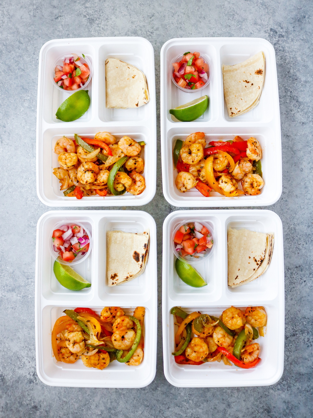 Sheet pan Shrimp Fajitas