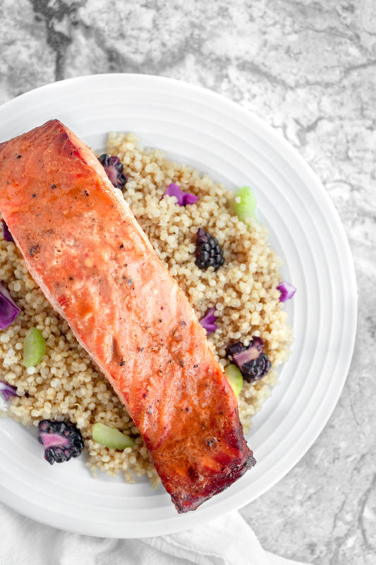 Baked Salmon and Quinoa Salad