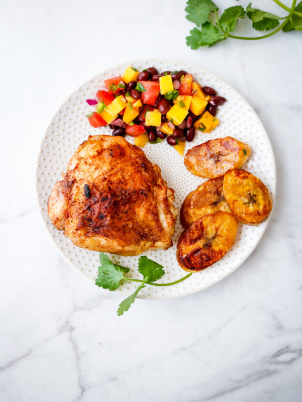 Sheet Pan Caribbean Chicken Thighs 