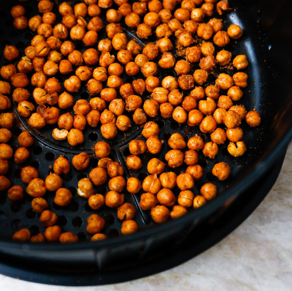 Air Fryer Cinnamon Sugar Chickpeas