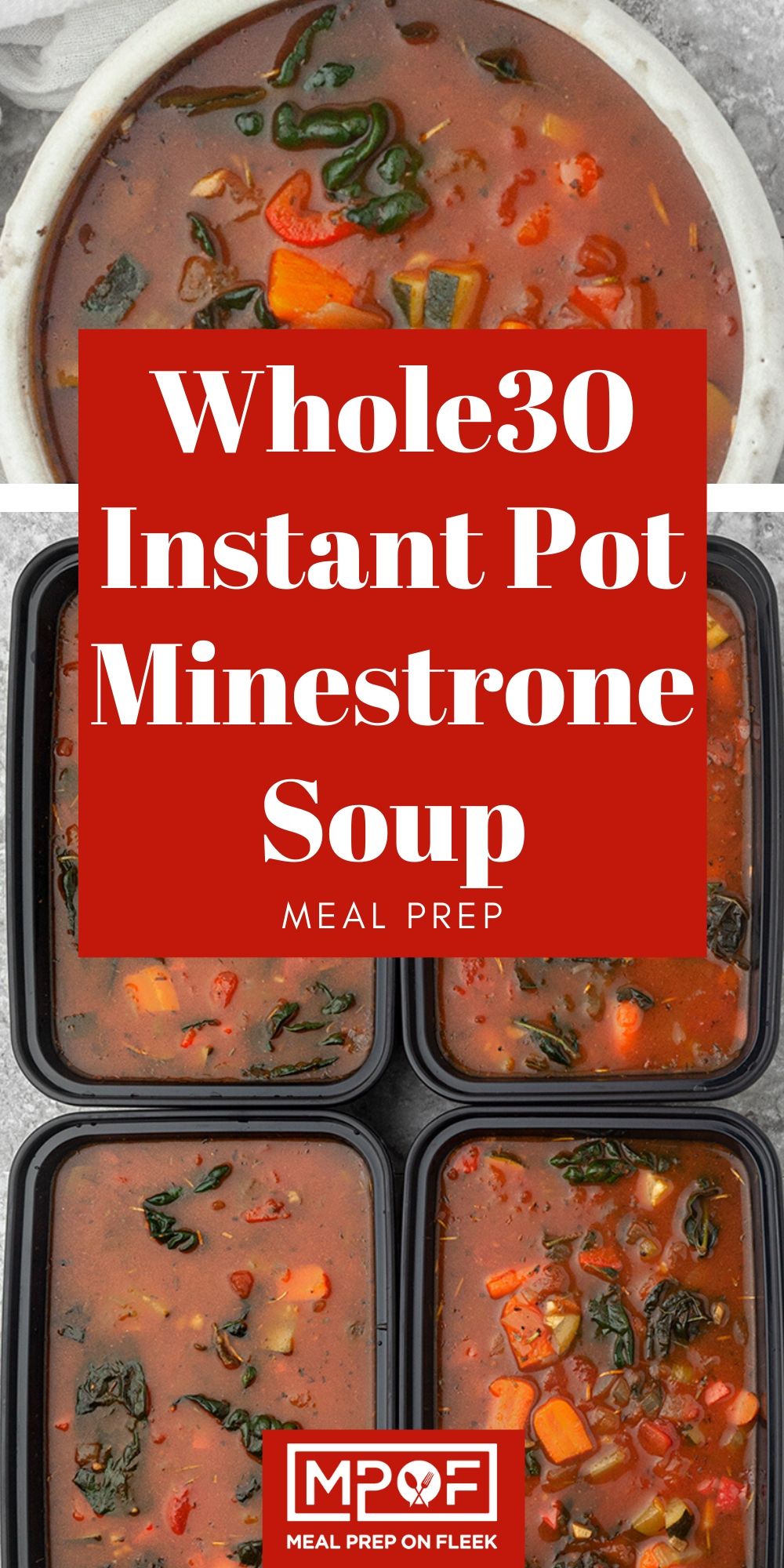 Instant Pot Minestrone Soup