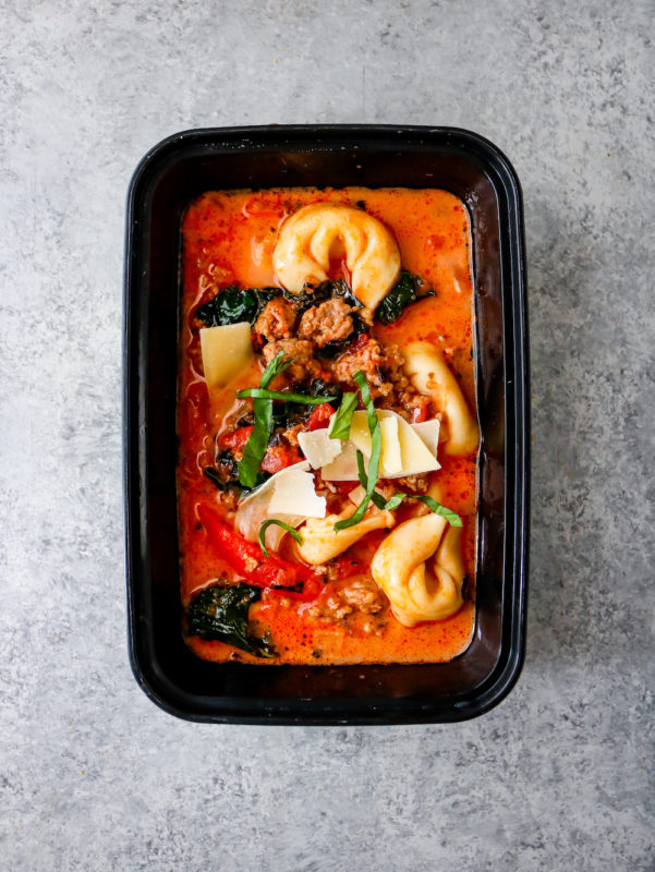 Spicy Italian Sausage and Tortellini Soup