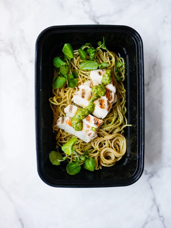 Watercress Pesto Spaghetti 