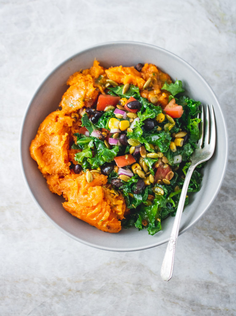 Vegan Sweet Potato Chipotle Bowl Recipe