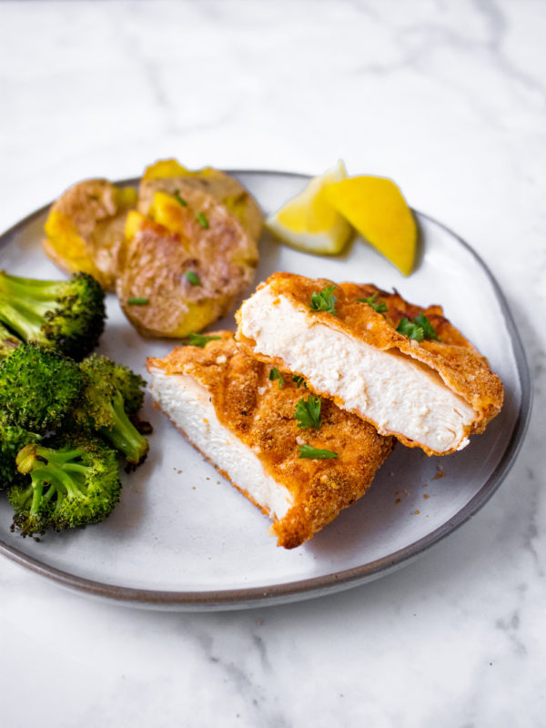 Air Fried Chicken Schnitzel 