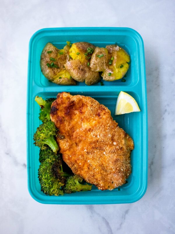 Air Fried Chicken Schnitzel Single Container